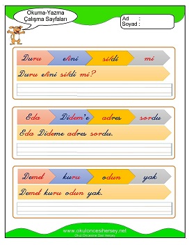 d sesi Grubu Çalışma Sayfaları